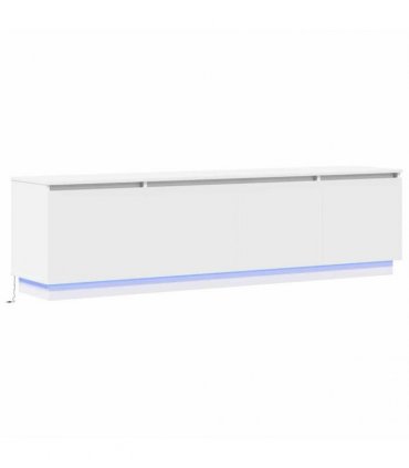 vidaXL TV Cabinet 180 x 38 x 49 cm White Engineered Wood