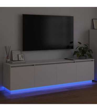 vidaXL TV Cabinet 180 x 38 x 49 cm White Engineered Wood