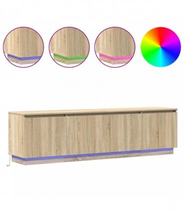 vidaXL TV Cabinet 180 x 38 x 49 cm Sonoma Oak Engineered Wood