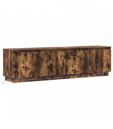 vidaXL TV Cabinet 180 x 38 x 49 cm Smoked Oak Engineered Wood