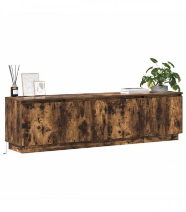 vidaXL TV Cabinet 180 x 38 x 49 cm Smoked Oak Engineered Wood