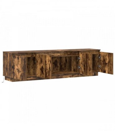 vidaXL TV Cabinet 180 x 38 x 49 cm Smoked Oak Engineered Wood