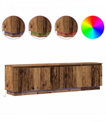 vidaXL TV Cabinet 180 x 38 x 49 cm Old Wood Engineered Wood