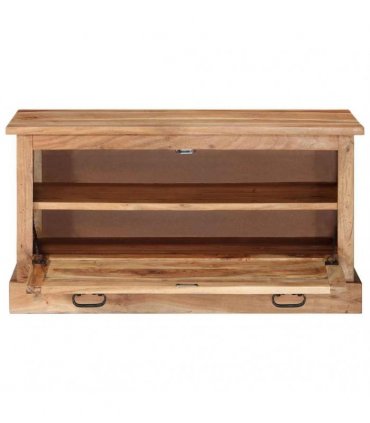 vidaXL Shoe Storage Bench 85x40x45 cm Solid Acacia Wood