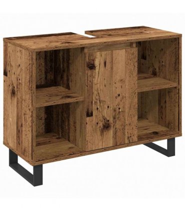 vidaXL Bathroom Furniture Set 3 pcs Brown Engineered Wood