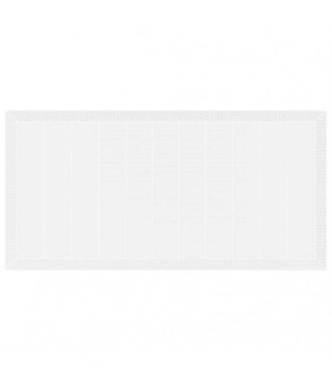vidaXL Garden Dining Set 9 pcs White Polypropylene