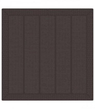 vidaXL Garden Dining Set 3 pcs Brown Polypropylene