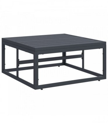 vidaXL Garden Sofa Set 7 pcs Black Steel
