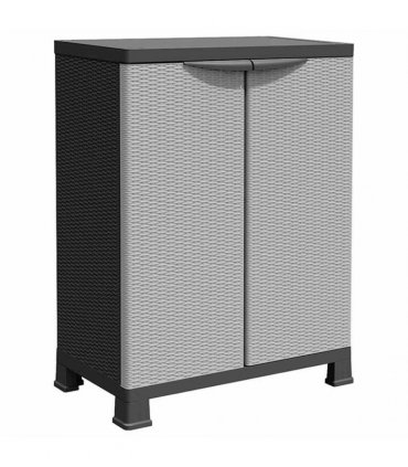 vidaXL Plastic Cabinet 68x39x92 cm Rattan Design