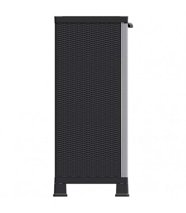 vidaXL Plastic Cabinet 68x39x92 cm Rattan Design