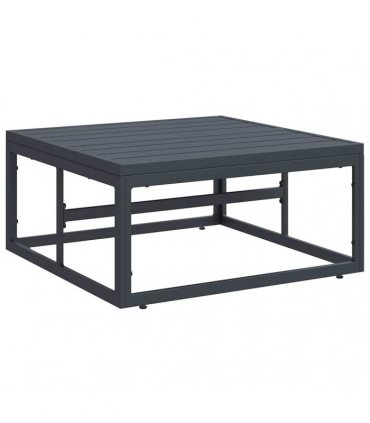 vidaXL Garden Sofa Set 9 pcs Black Steel