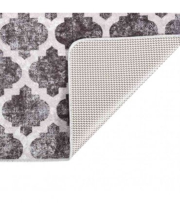 vidaXL Rug Washable 160x230 cm Grey and White