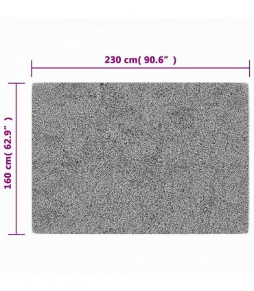 vidaXL Rug Washable 160x230 cm Grey and White