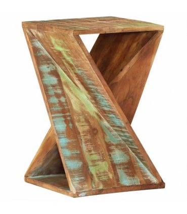 vidaXL Side Table 35x35x55 cm Solid Wood Reclaimed