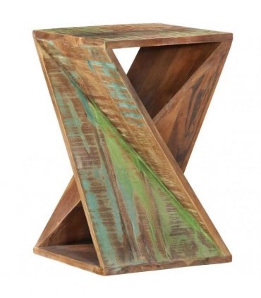 vidaXL Side Table 35x35x55 cm Solid Wood Reclaimed