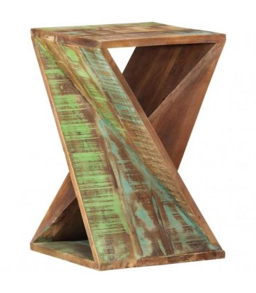 vidaXL Side Table 35x35x55 cm Solid Wood Reclaimed