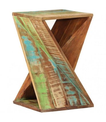 vidaXL Side Table 35x35x55 cm Solid Wood Reclaimed