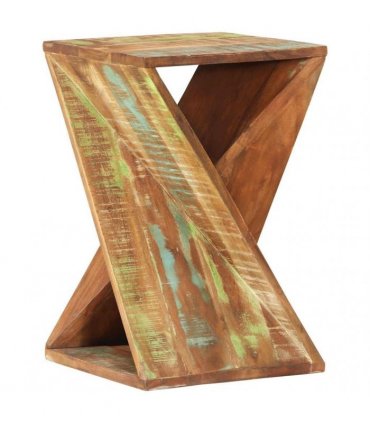 vidaXL Side Table 35x35x55 cm Solid Wood Reclaimed