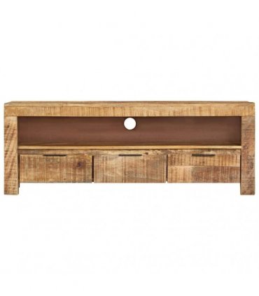 vidaXL TV Cabinet 110x30x40 cm Rough Mango Wood