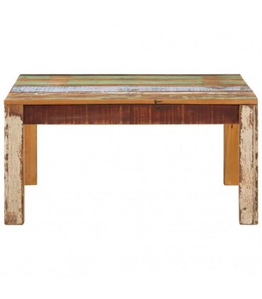 vidaXL Coffee Table 80x80x40 cm Solid Reclaimed Wood