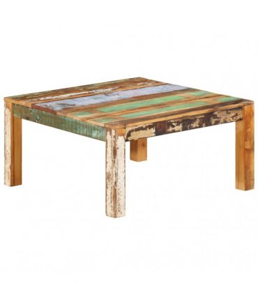 vidaXL Coffee Table 80x80x40 cm Solid Reclaimed Wood