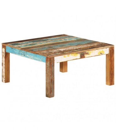 vidaXL Coffee Table 80x80x40 cm Solid Reclaimed Wood