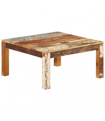 vidaXL Coffee Table 80x80x40 cm Solid Reclaimed Wood
