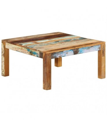 vidaXL Coffee Table 80x80x40 cm Solid Reclaimed Wood