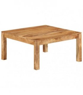 vidaXL Coffee Table 80x80x40 cm Solid Acacia Wood