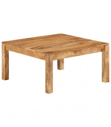 vidaXL Coffee Table 80x80x40 cm Solid Acacia Wood