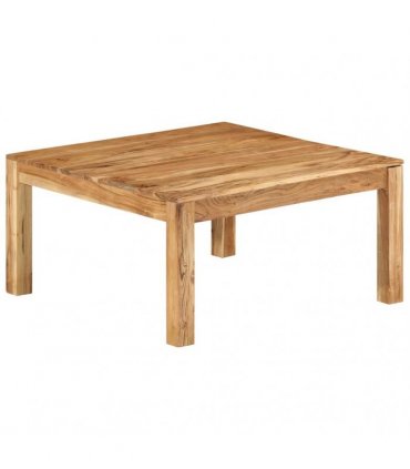 vidaXL Coffee Table 80x80x40 cm Solid Acacia Wood