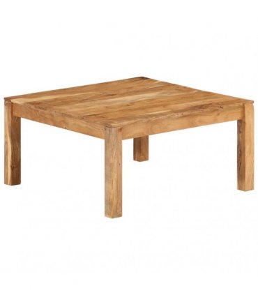 vidaXL Coffee Table 80x80x40 cm Solid Acacia Wood