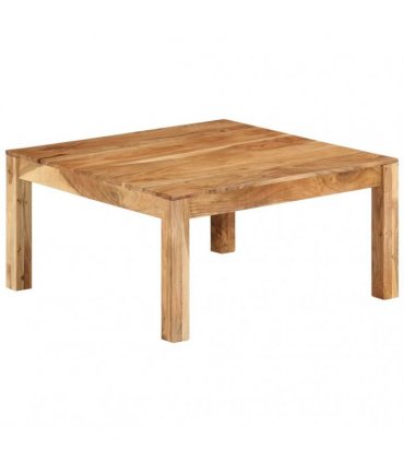vidaXL Coffee Table 80x80x40 cm Solid Acacia Wood