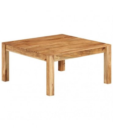 vidaXL Coffee Table 80x80x40 cm Solid Acacia Wood