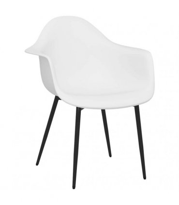 vidaXL Dining Chairs 2 pcs White PP