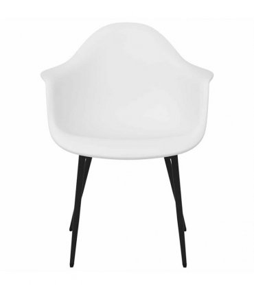 vidaXL Dining Chairs 2 pcs White PP