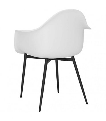 vidaXL Dining Chairs 2 pcs White PP