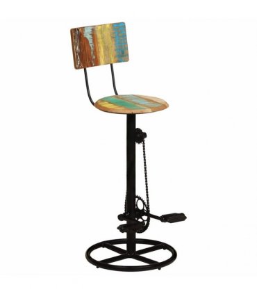 vidaXL Bar Stools 2 pcs Solid Wood Reclaimed
