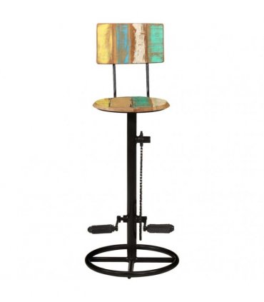 vidaXL Bar Stools 2 pcs Solid Wood Reclaimed