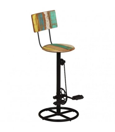 vidaXL Bar Stools 2 pcs Solid Wood Reclaimed