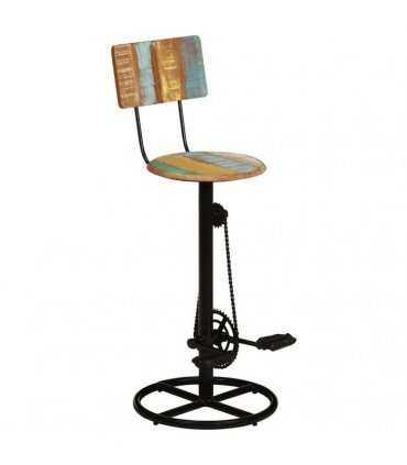 vidaXL Bar Stools 2 pcs Solid Wood Reclaimed