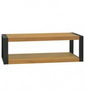 vidaXL Wall-mounted Bathroom Cabinet 110x45x35 cm Solid Wood Teak