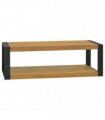 vidaXL Wall-mounted Bathroom Cabinet 110x45x35 cm Solid Wood Teak