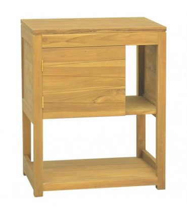 vidaXL Bathroom Cabinet 60x40x75 cm Solid Wood Teak