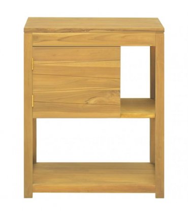 vidaXL Bathroom Cabinet 60x40x75 cm Solid Wood Teak
