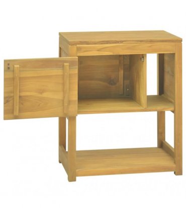 vidaXL Bathroom Cabinet 60x40x75 cm Solid Wood Teak