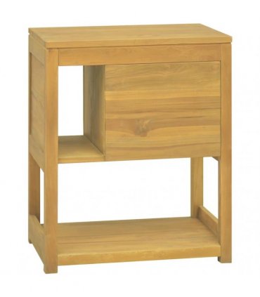 vidaXL Bathroom Cabinet 60x40x75 cm Solid Wood Teak