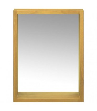 vidaXL Mirror Cabinet 30x10x40 cm Solid Wood Teak