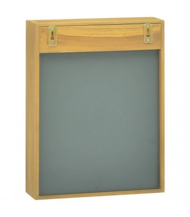 vidaXL Mirror Cabinet 30x10x40 cm Solid Wood Teak