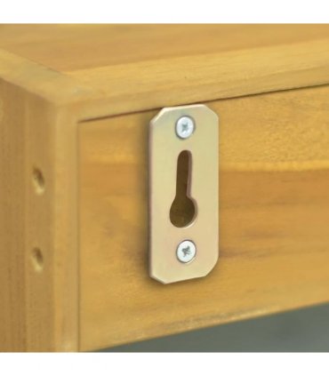 vidaXL Mirror Cabinet 30x10x40 cm Solid Wood Teak